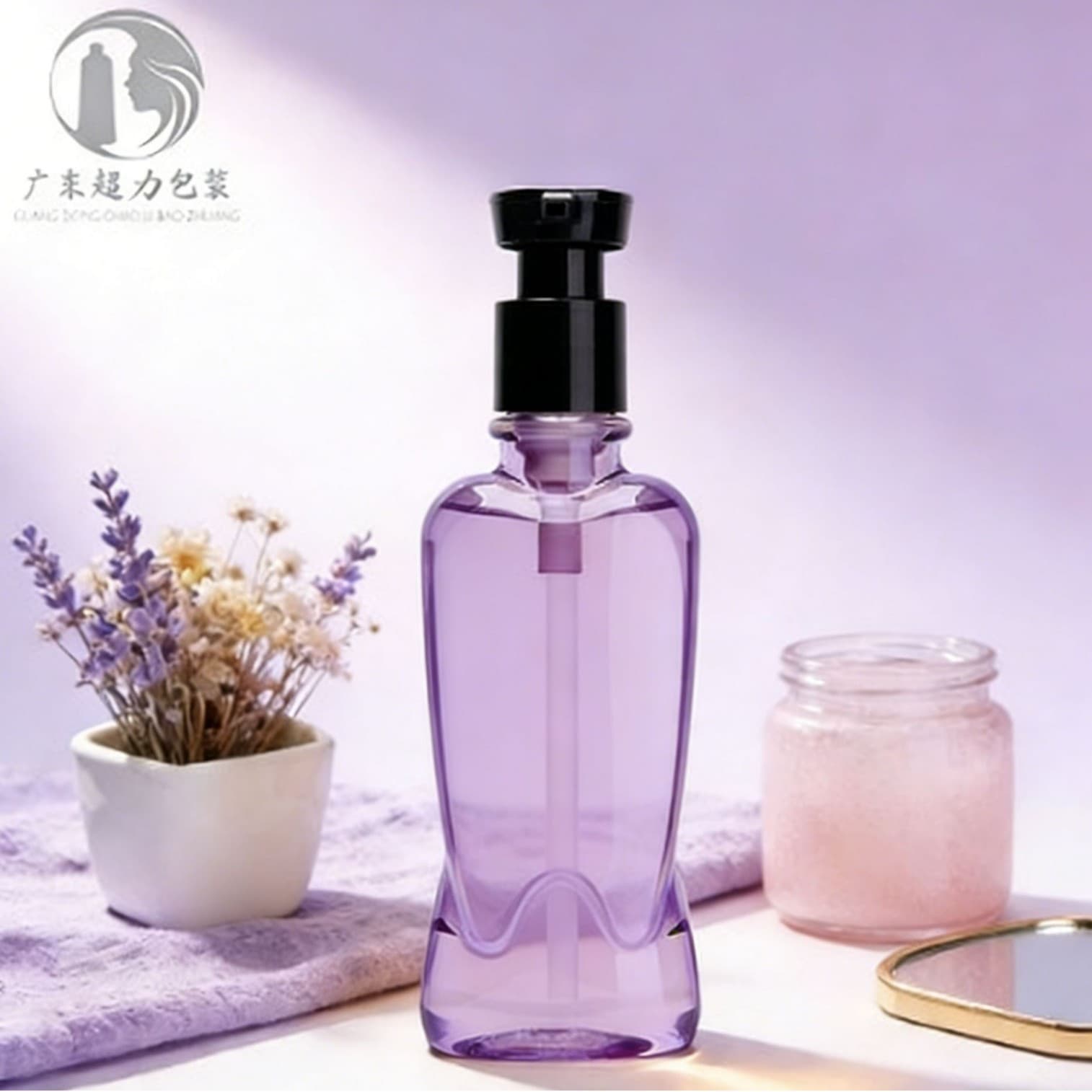 300ml Shampoo Body Wash Bottle PET Cosmetic Plastic Packaging Refillable Bottle Lotion Children's Mouthwash Empty Bottle