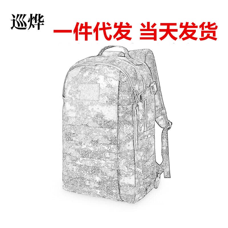 Outdoor 19-Style Training Backpack, Multifunctional Military Enthusiast Waterproof Tactical Assault Pack for Hiking and Sports