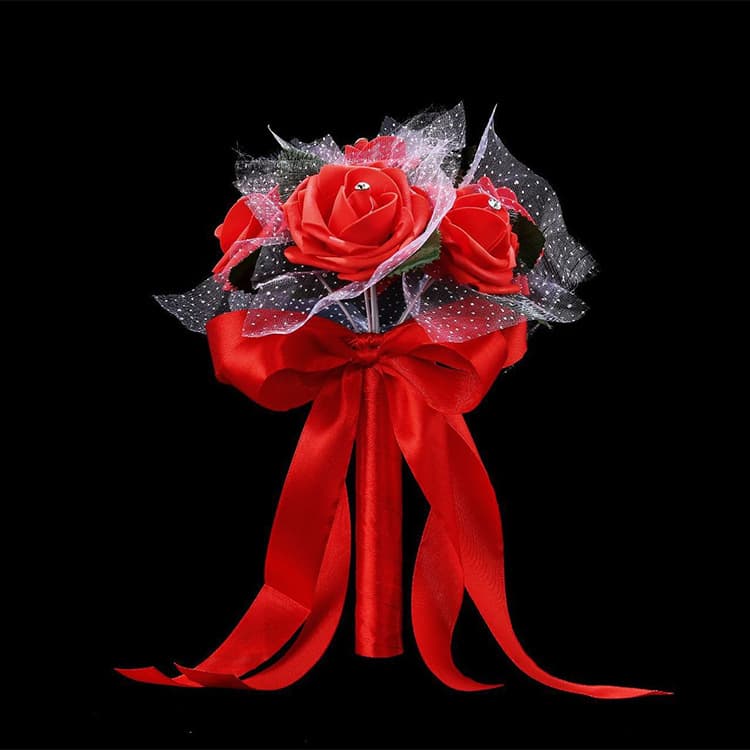 Office Culture Handheld Flowers - Tulips Roses Carnations Chrysanthemums - Perfect For Various Occasions