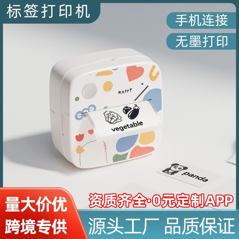 Doodle New Mini Label Printer, Photo Printing and Mistake Organizing, Small Home Portable Wireless Bluetooth