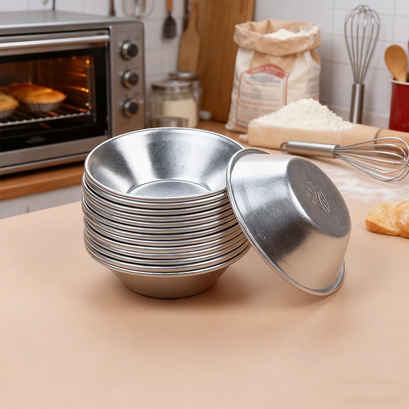 Aluminum Alloy Cake Mold Tart Mold Pudding Portuguese Tart Baking Mold Kitchen Baking Tool