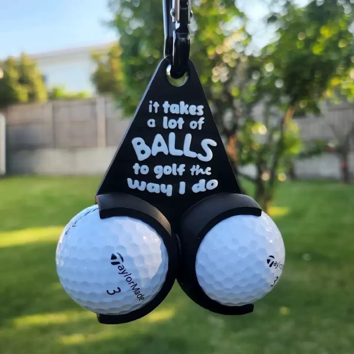 Cross-border New Golf Ball Holder Gifts Creative Golf Ball Holder Keychain