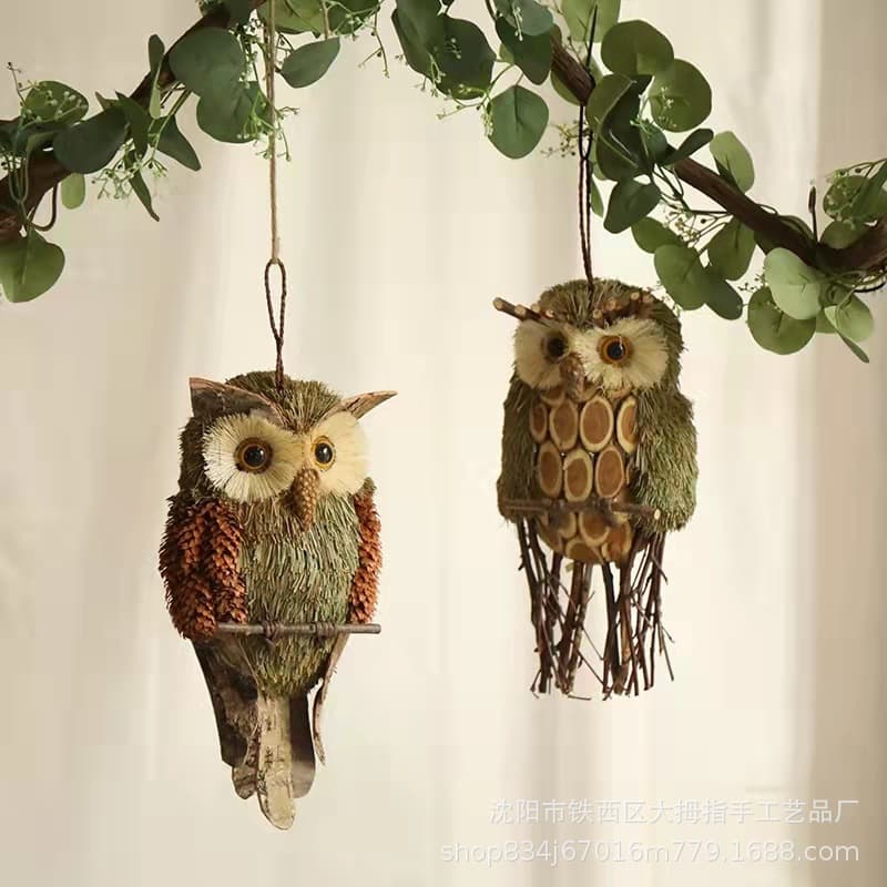 Woven Grass Owl Craft