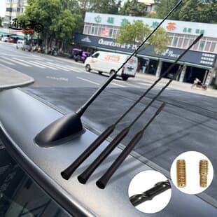 Universal Car Roof Radio Antenna 9-11-16 Inch AM/FM Modified Antenna Rod with 2 Screws
