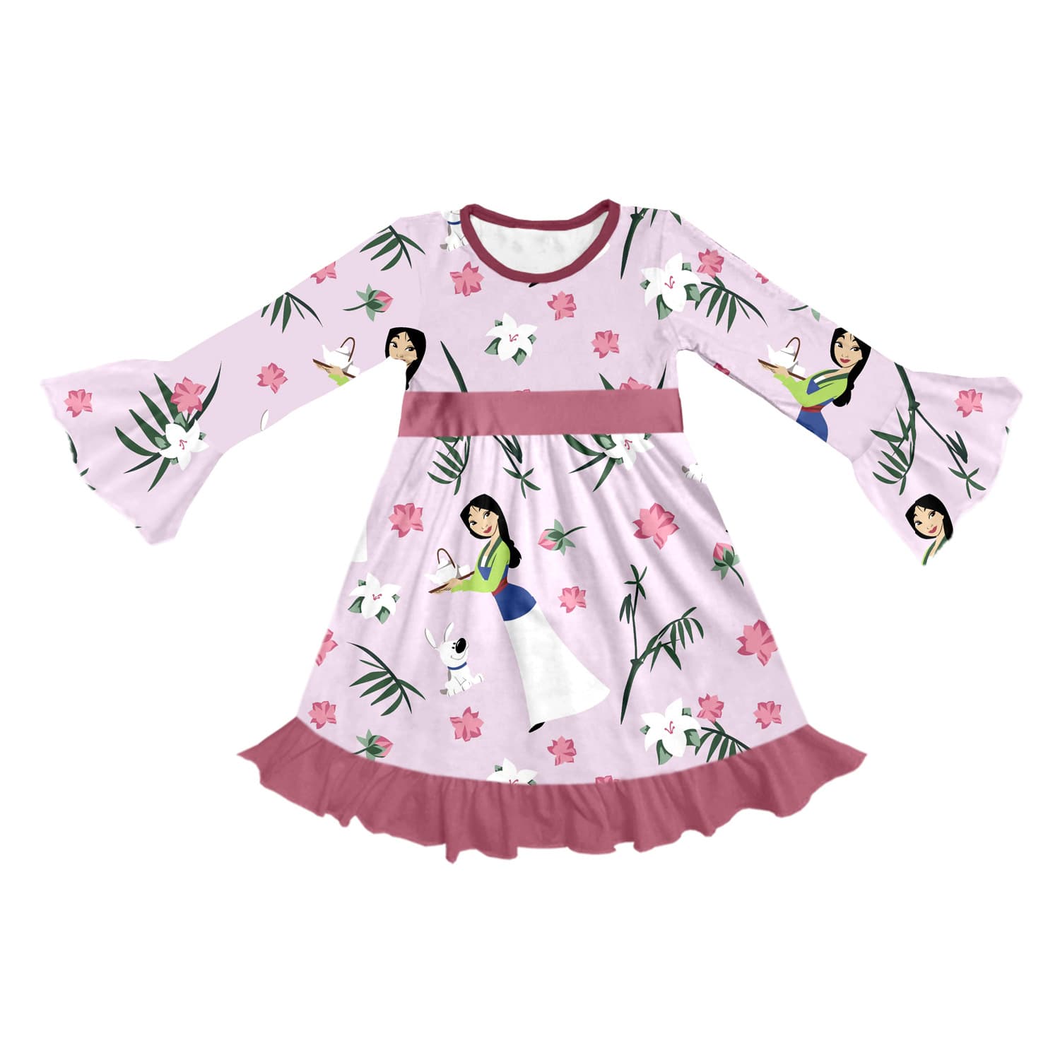 High-quality Foreign Trade Children's Wear, Printed Cute Creative Custom Autumn Nightgown
