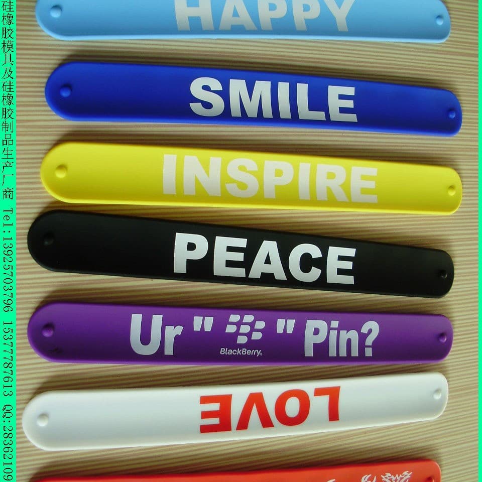 Silicone Slap Bracelet Silicone Snap Band Silicone Slap Wristband Silicone Snap Ring Silicone Rubber Miscellaneous Parts