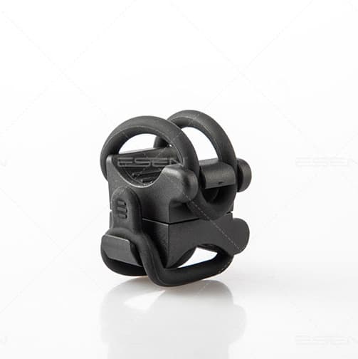 Bicycle Light Clip Adjustable Size LED Flashlight Mount Holder Soft Rubber Light Clip