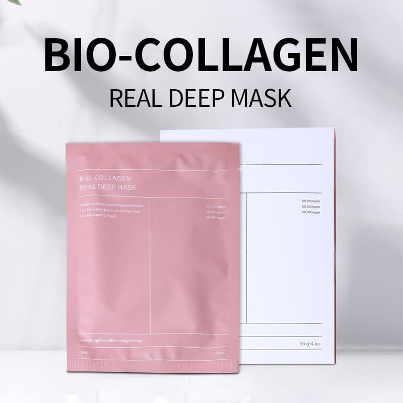 Collagen Infusion Face Mask, Thins with Each Application, Split Full English White Translucent Mask