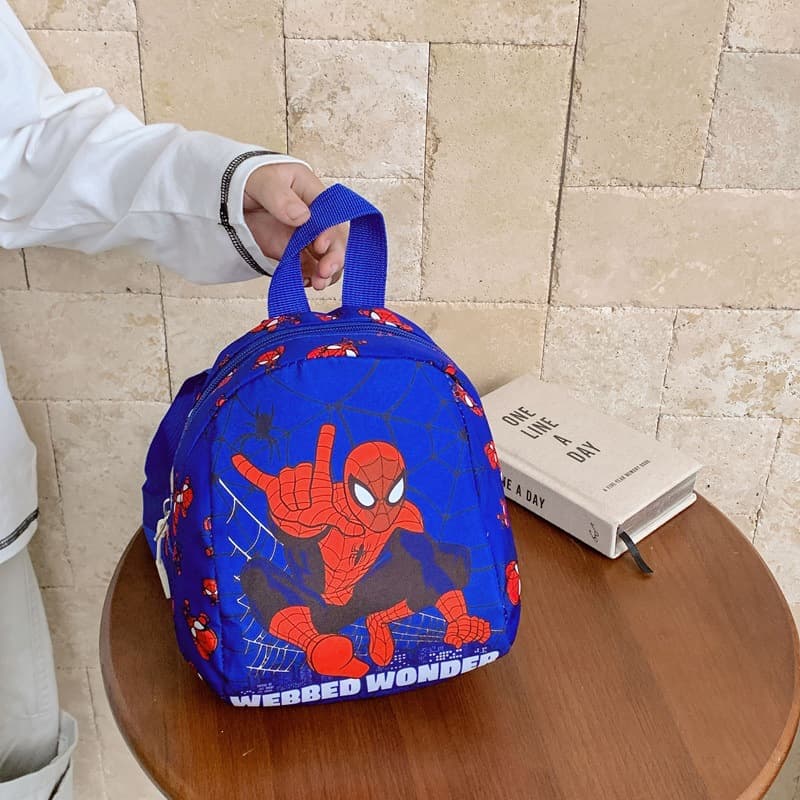Personalized small schoolbag cartoon Spider-Man kindergarten entrance backpack 3-5 years old boys and girls children's backpack