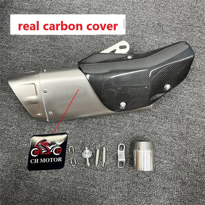 R11 Full Carbon Fiber Exhaust End Can for GSX250R, Chunfeng 250SR, Kayo Motorcycle Exhaust Modification End Can