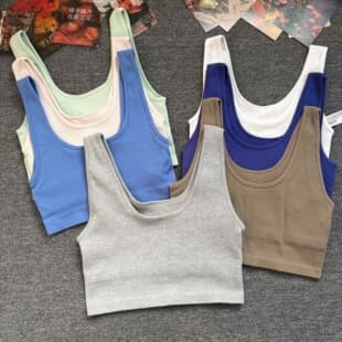 Sports Bra F21 Women's with Padded Straps Yoga Vest Pilates Shock-Absorbing Fitness Bra