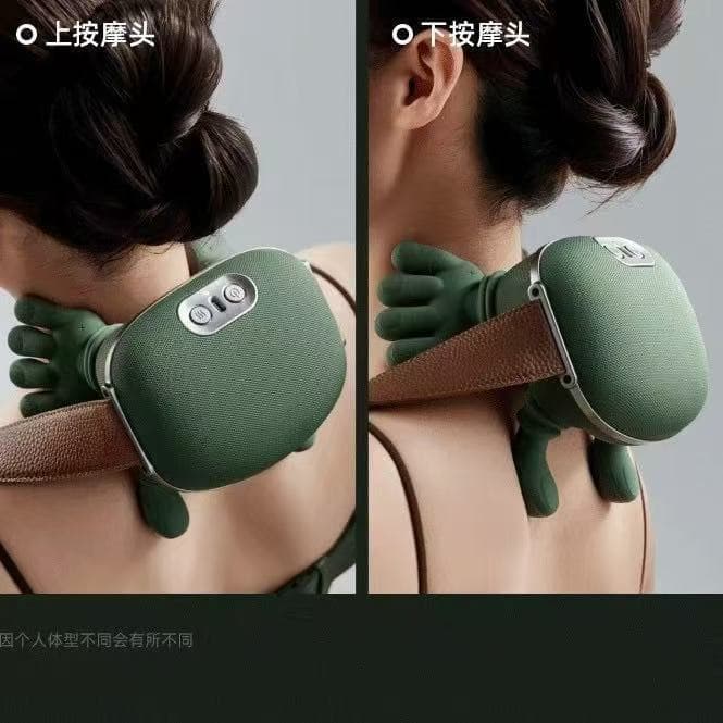 Cross-Border Neck and Shoulder Massager, Cervical Massager, Trapezius Kneading with Heating, Human-Like Hand Massager, Neck and Shoulder Massager
