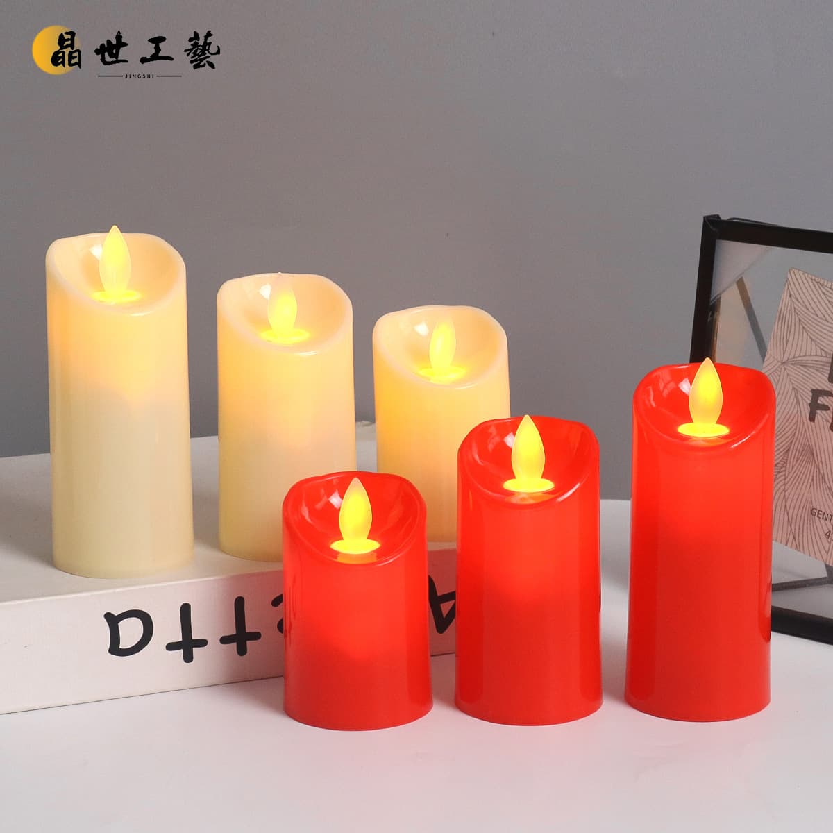 Simulated Tiltable Flickering LED Candle Light, Christmas Birthday Wedding Stage Small Candles Wholesale