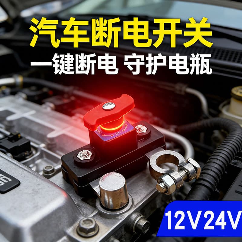 Car battery power-off switch 12v large truck power main switch 24v power-off clip vehicle agricultural vehicle