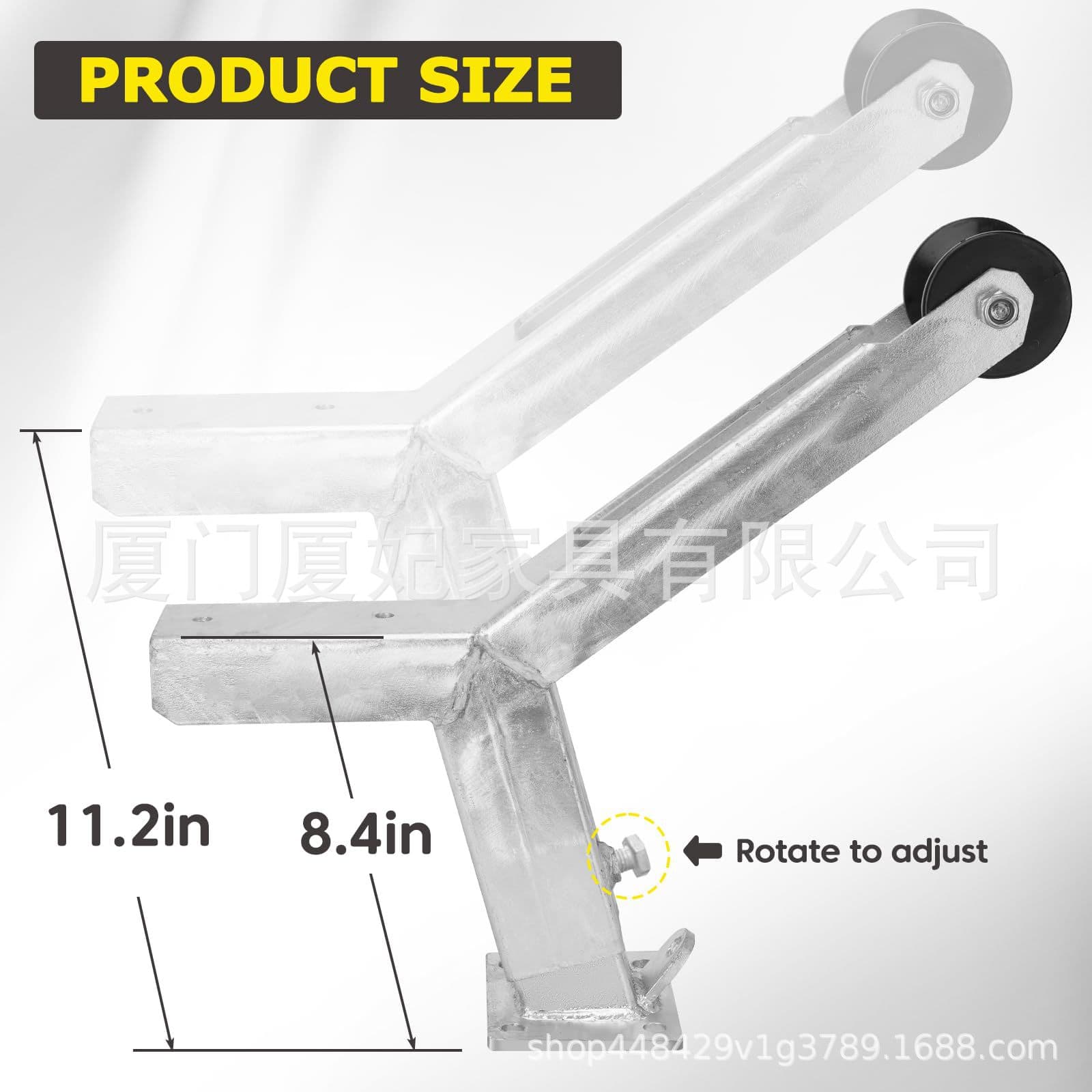 Boat Trailer Winch Post with Trailer Roller Boat Trailer Tongue, Height Adjustable Boat Winch Stand, Winch Bracket