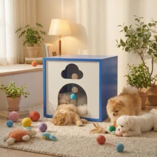 Enclosed Cat House Wooden Cat House Cat Nest