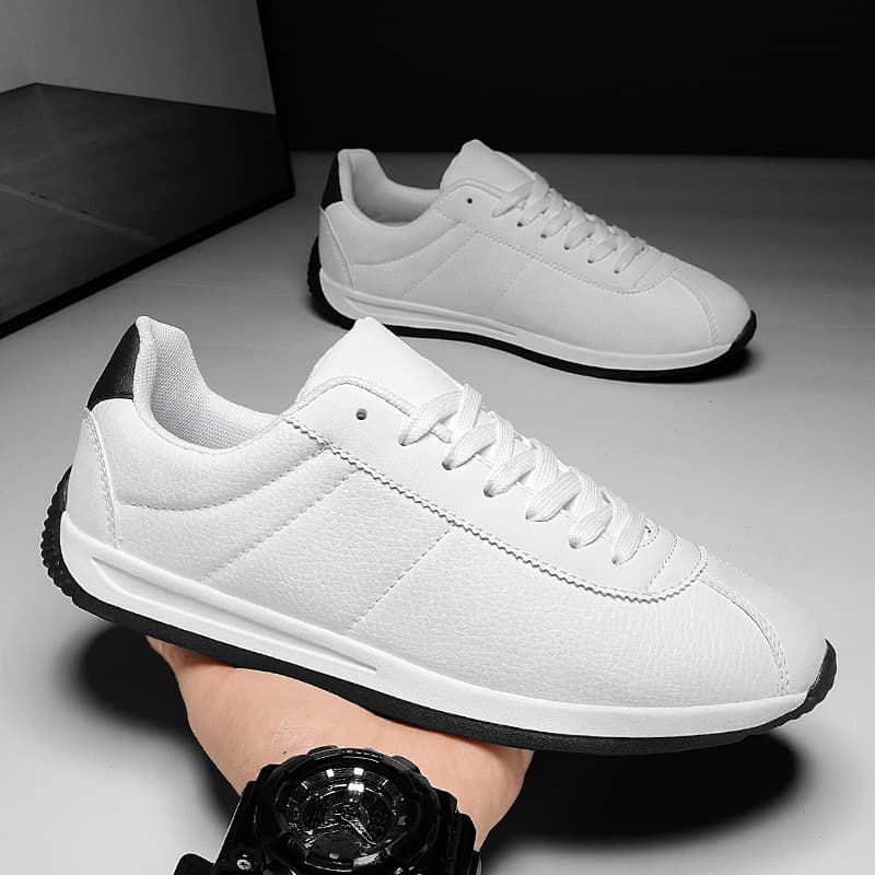 Cross-border Large Size Men's and Women's Leather Waterproof Sports Shoes Retro Running Shoes Versatile Casual Agam Shoes