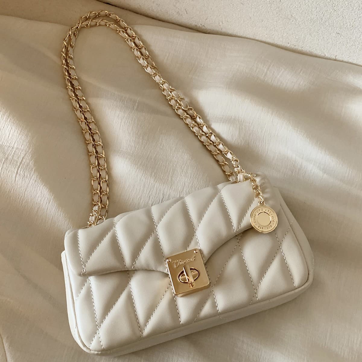 Nanfeng Chio2Nd Pearl Era Small Square Bag Women's 2026 New Chain Bag Diamond Pattern Single Shoulder Crossbody Bag