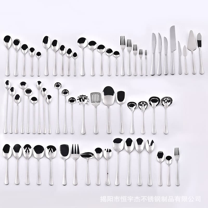1010 Stainless Steel Knife Fork Spoon Cutlery Set Wholesale Hotel Home 304 Western Tableware Steak Knife Coffee Spoon