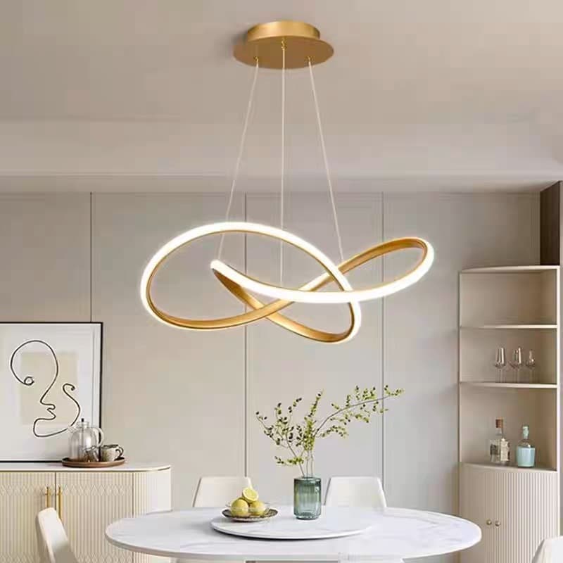 Postmodern LED restaurant chandelier, simple, modern, creative and personalized, Internet celebrity lamps, Nordic bar, living room chandelier