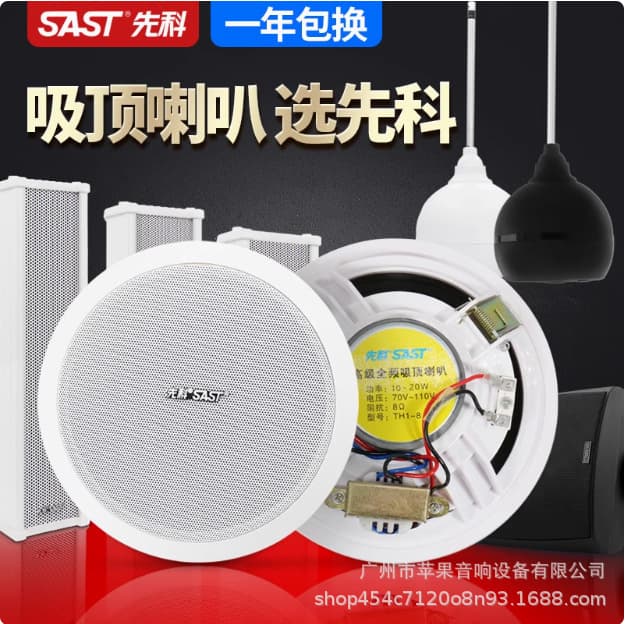 Cross-Border Hot-Selling Ceiling Speaker, Embedded Ceiling Home Background Music Indoor Speaker Stereo