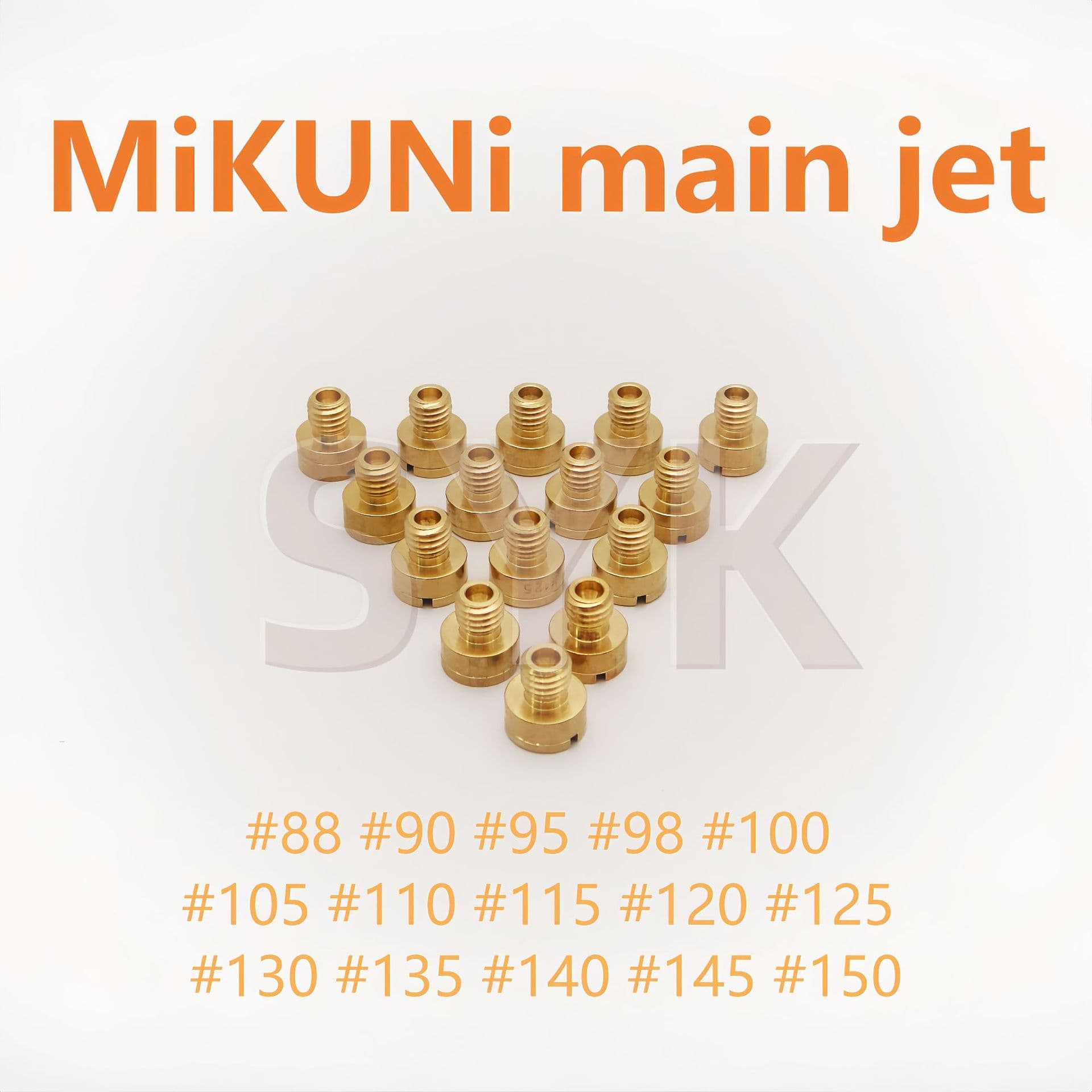 MiKUNi main nozzle carburetor main orifice VM22 VM24 VM26 VM30 copper parts wholesale