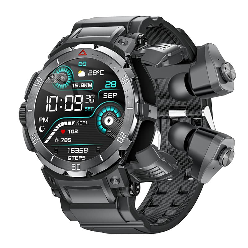 Cross-Border GT100 Pro Smart Watch TWS Headset Two-In-One Bluetooth Call Music Playback Sports Watch