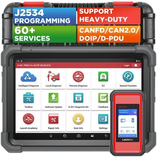 Launch X431 Pro3 V+Elite Diagnostic Scanner with Smartlink C