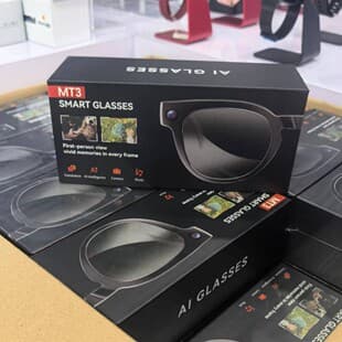MT3 Smart Glasses 8MP Photo 1200P Video Recording AI Real-Time Translation Bluetooth Calling Cross-Border