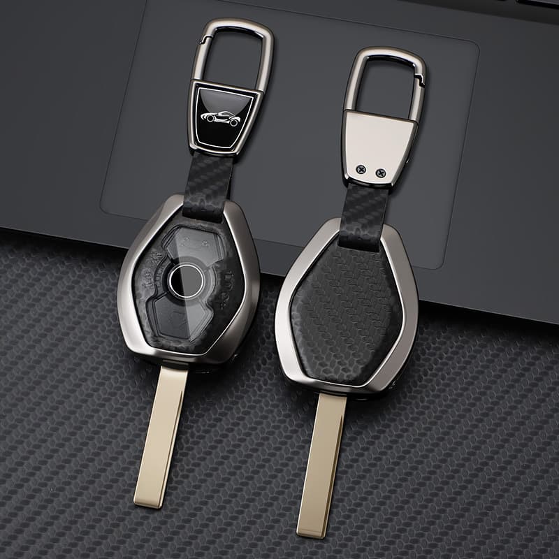 Compatible with BMW Straight Key Case for 3 5 7 Series Z4 E53 F83 E46 E39 E38 E64 Shell Cover