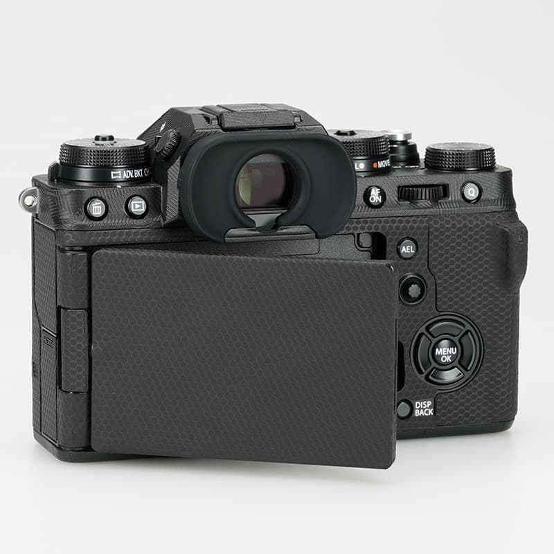 Silver Matte 3M Leather Texture Protective Film for FUJIFILM X-T4 Camera Body