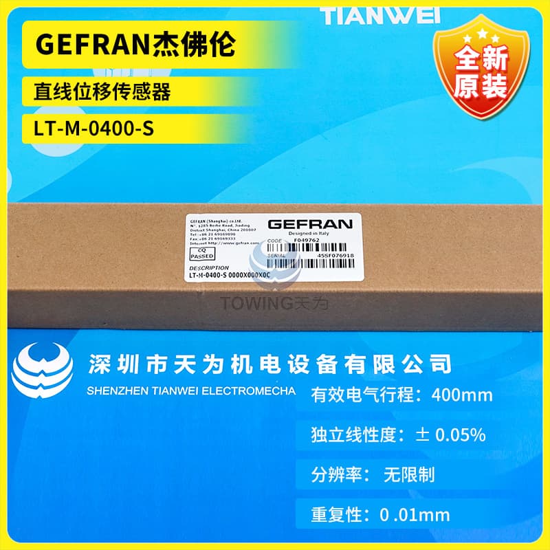 LT-M-0400-S Brand New Original Imported GEFRAN Linear Displacement Sensor Unopened