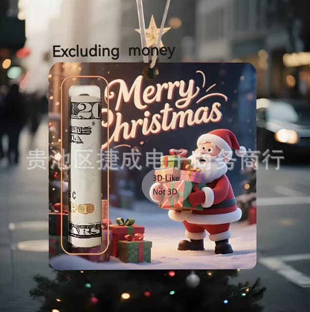 Cross-border new cute wallet Christmas decorations holiday wallet gift Christmas tree decoration pendant