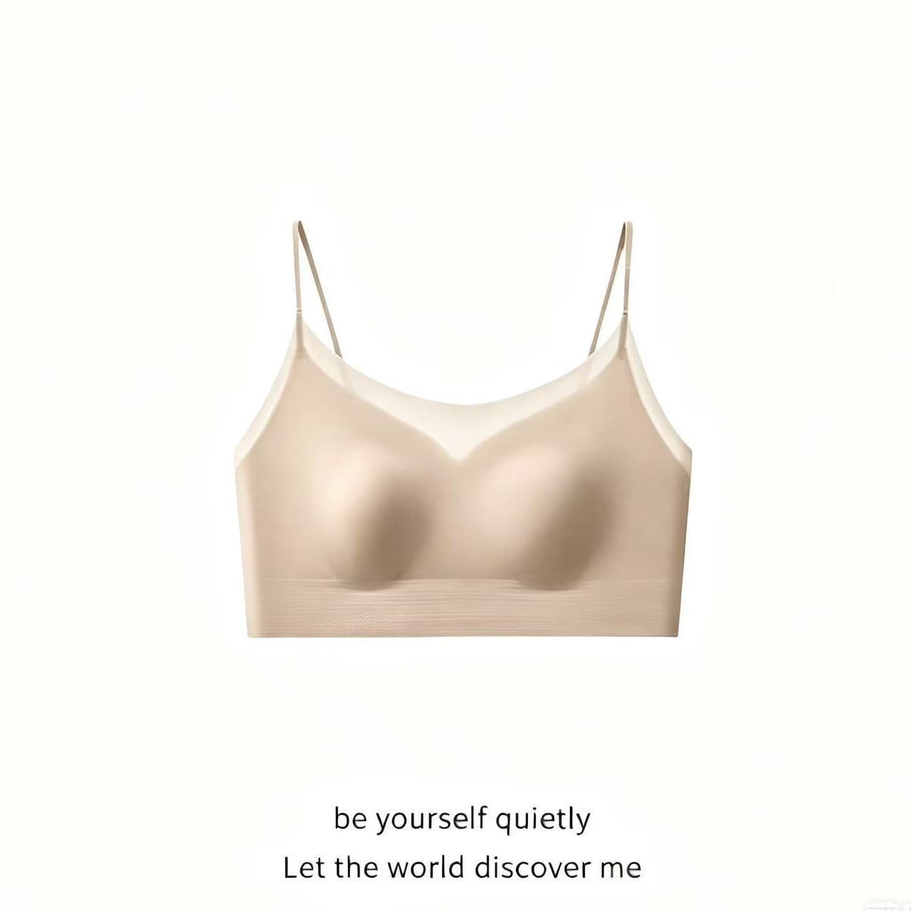 2026 New Milk Skin Foundation Bra, Women's Summer Ultra-Thin, Large Bust Minimizer, Bunny Ear Straps, Seamless Invisible Back-Smoothing Bra