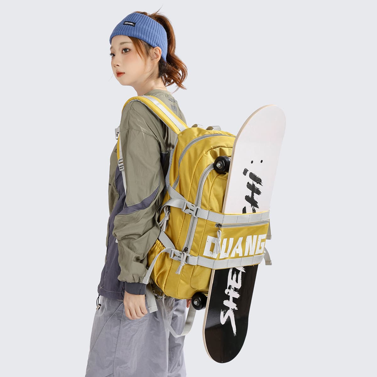 Cross-border Backpack for Female College Students Casual Large Capacity Laptop Backpack 2025 New Multifunctional Backpack for Middle and High School Students