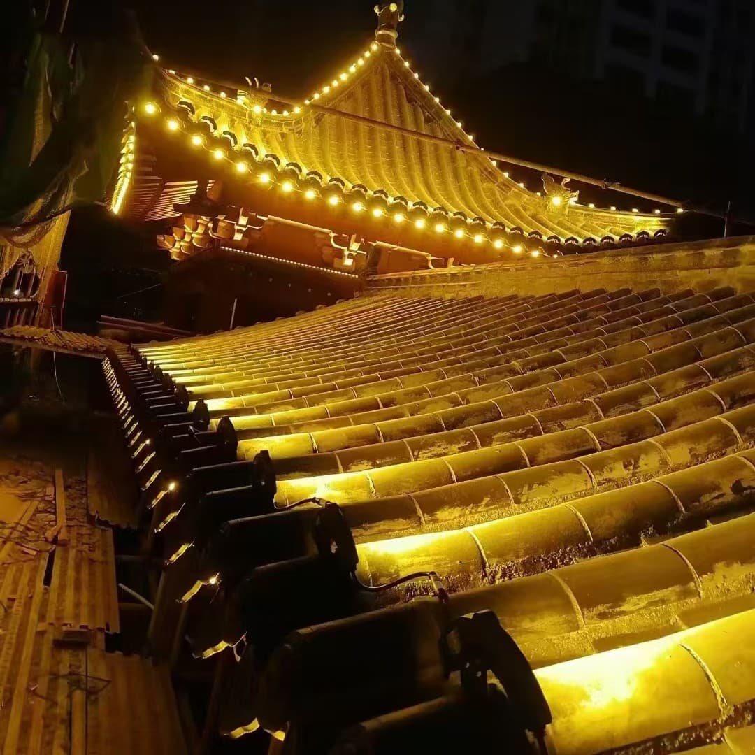 LED corrugated light, eaves light, waterproof roofing antique building pavilion moon light, roof tile light, outdoor luminous light.