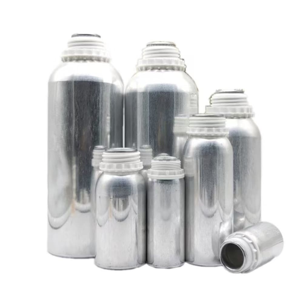 Matte Aluminum Bottles 500ml-1L with Anti-Theft Screw Cap, Cold Extruded Seamless Construction for Essential Oils and Chemical Sealed Storage, Large Capacity