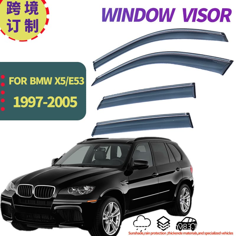 Applicable to BMW X5 Rain Guards Side Window Deflectors BMW X5 E53 1999-2005 Window Visors