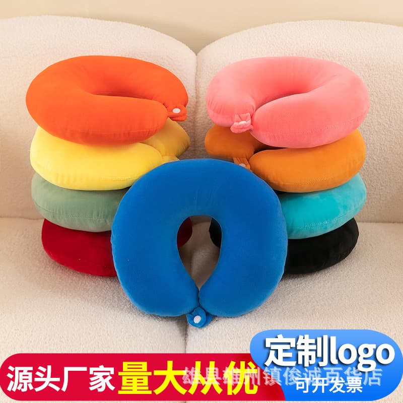Wholesale U-shaped Pillow Custom Logo Office Cervical Pillow Travel Pillow Portable Driving Nap Pillow U-shaped Pillow
