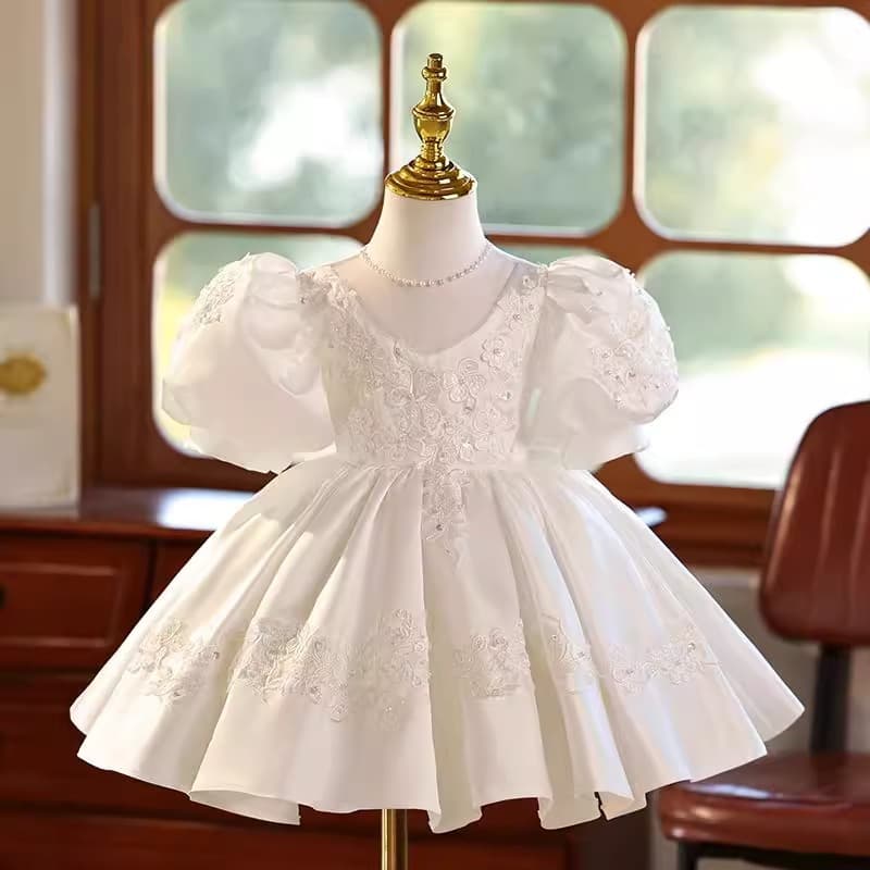 Children's Princess Dress Birthday Flower Girl Wedding Host Piano Performance Dress Girl's High-End Tutu Dress