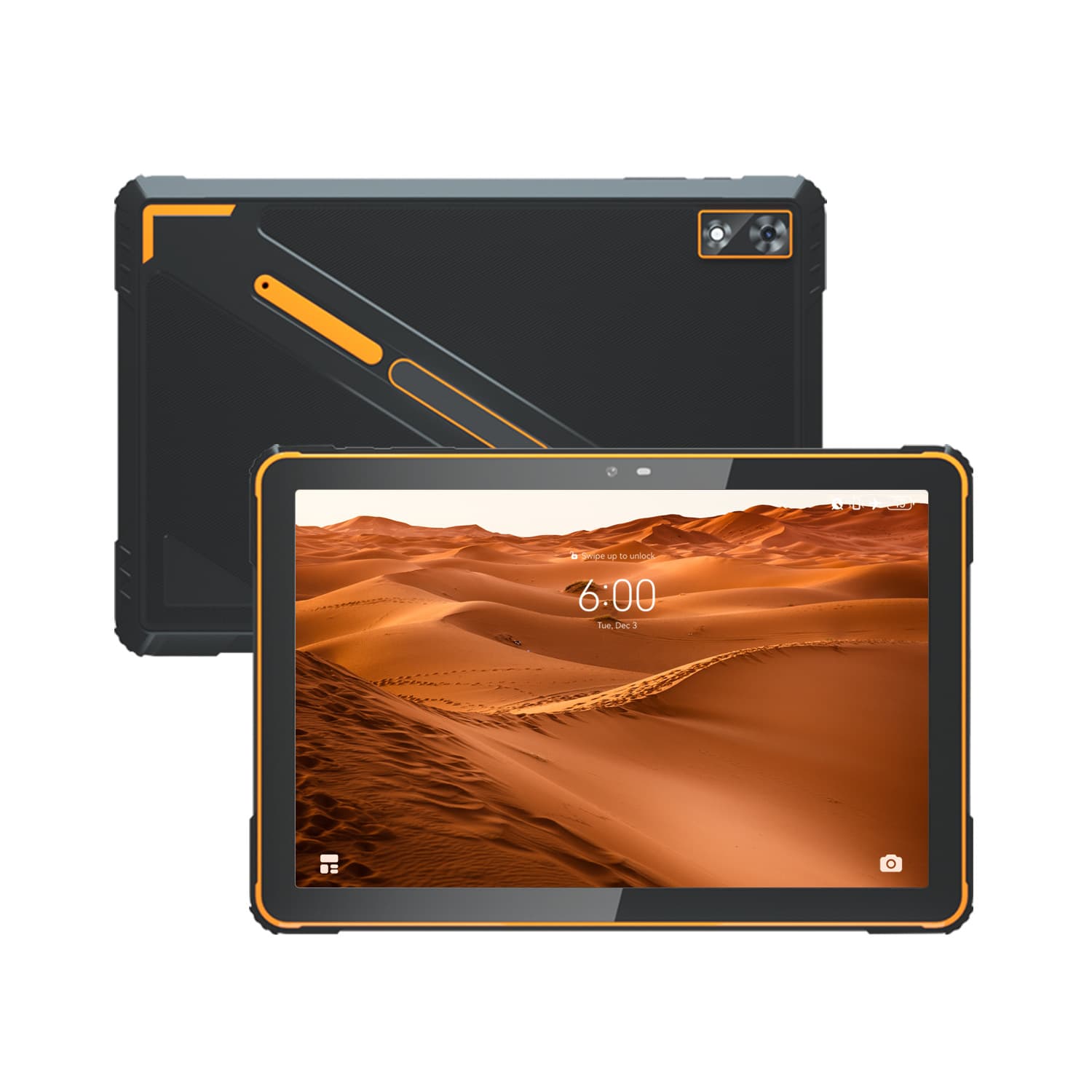10-inch Rugged Tablet with Card Slot IP68 Drop-Resistant Dustproof Industrial Production Cycling Factory School Outdoor