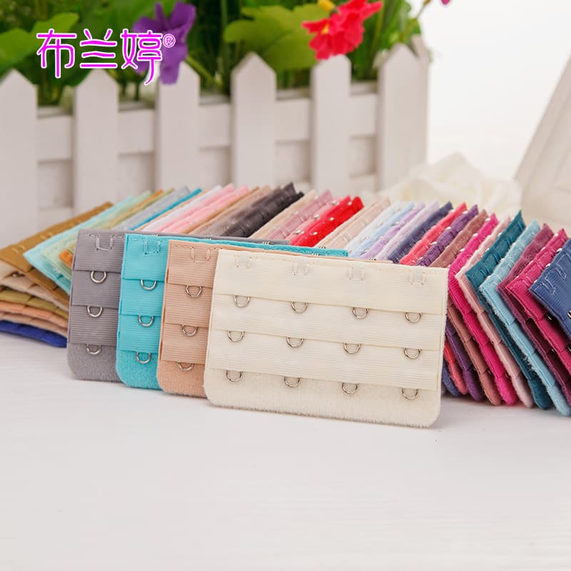 Three-Row Four-Hook Bra Extender, Three-Row 4-Hook Underwear Extender Back Buckle No Packaging Electroplated Bra Hook