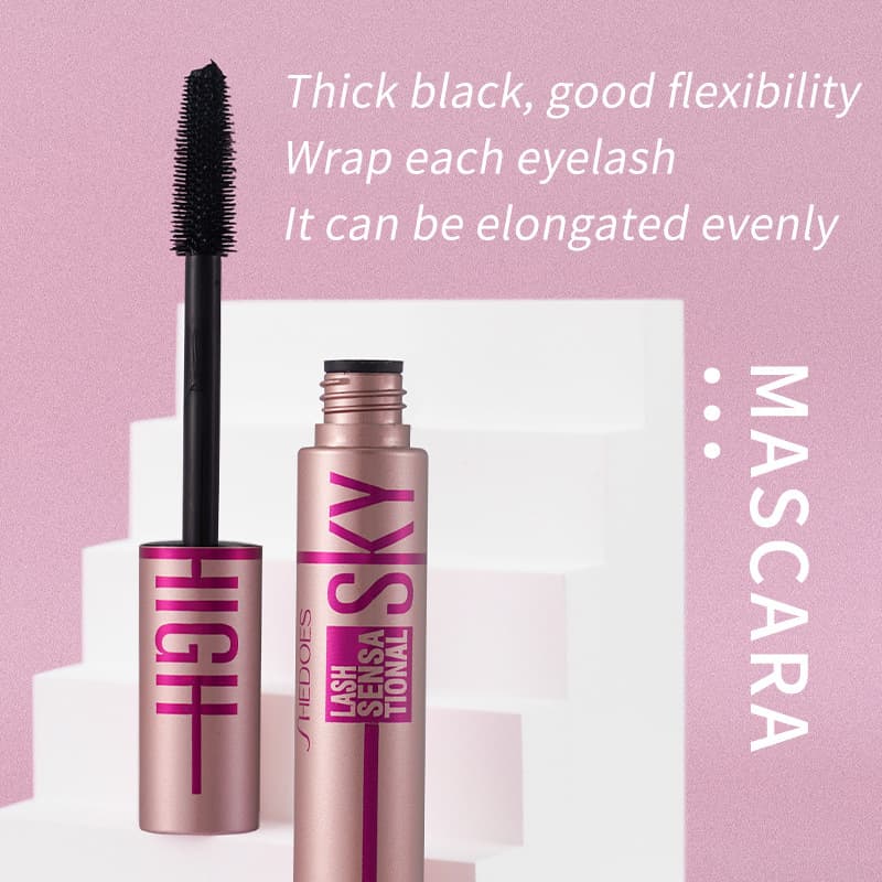 Skyhigh Cross-border 4D Mascara Lengthening Volumizing Waterproof Sweatproof Smudge-proof Easy to Remove