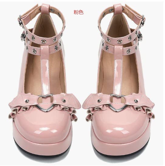 Factory New Foreign Trade Round Toe Lolita Wedge Heel Thick Sole Large Size Round Toe Shoes 40-43 Wholesale
