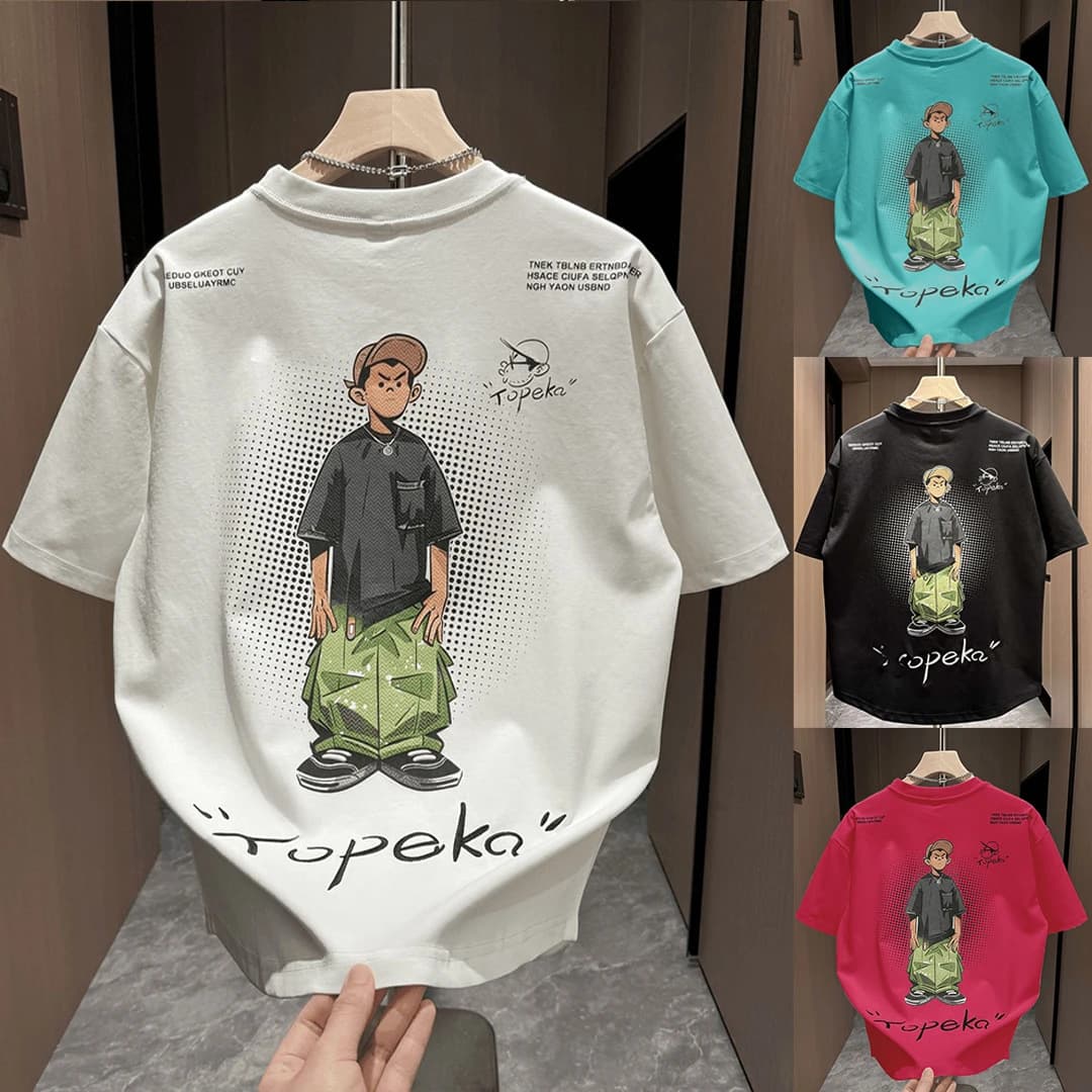 Pure cotton boys' short-sleeved children's clothing summer white T-shirt 2026 new style medium and large children's summer boys' fashionable tops