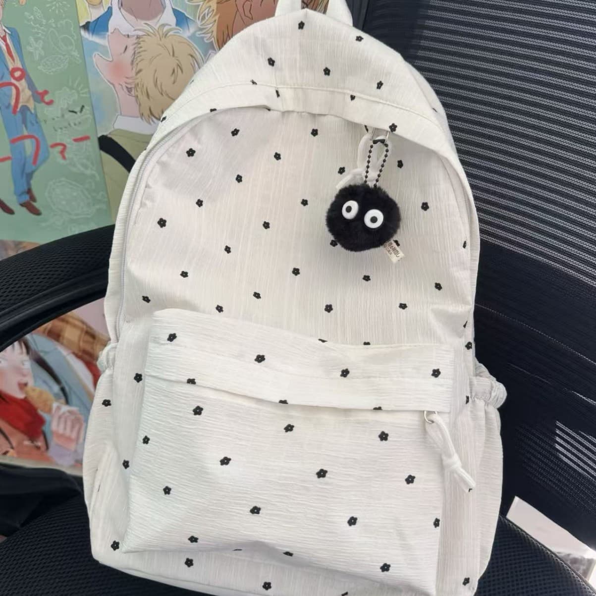 Fresh Style Backpack for Girls, Cute Versatile Travel Daypack for Elementary Middle High School Students, Lightweight Large Capacity Women's Backpack