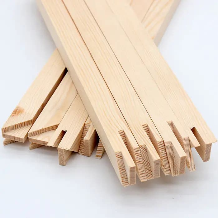 Free shipping DIY mortise and tenon splicing oil painting wood lines solid wood pine frame picture frame stable nail-free and glue-free decoration