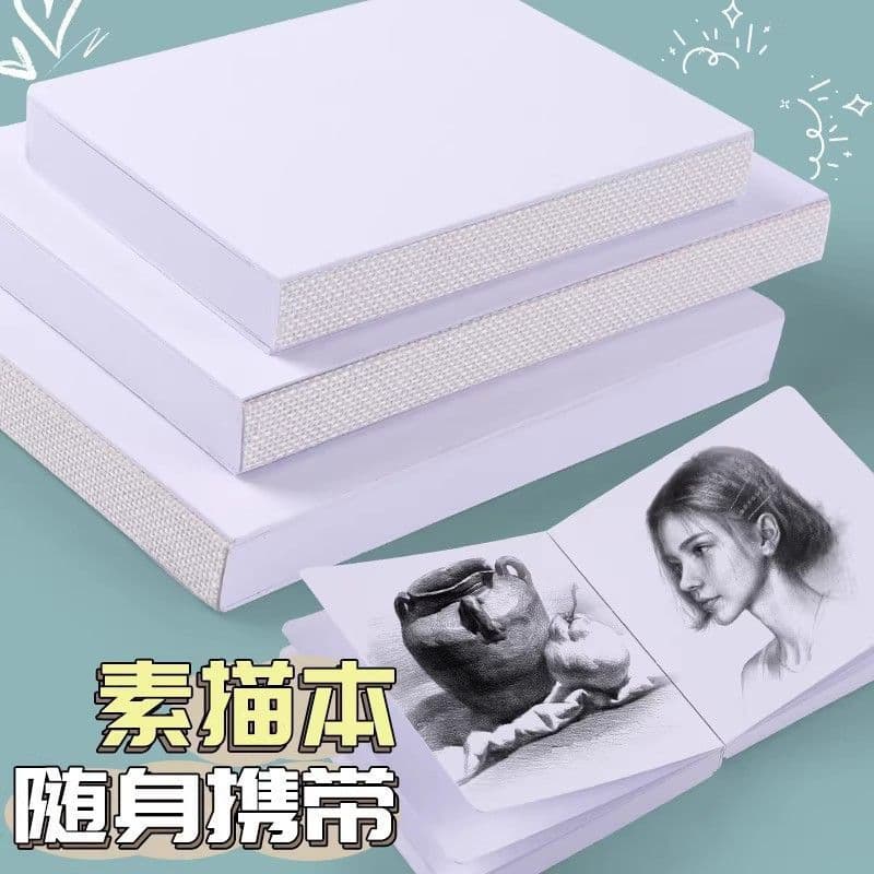 Sketch Pocket Drawing Portable Sketchbook Small Square Notebook Travel Stamp Acrylic Marker Doodle Drawing Book