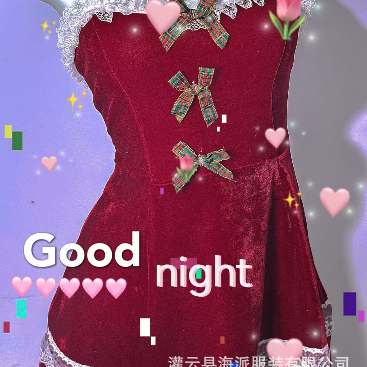 New Christmas Cute Sexy Maid Skirt No-Need-to-Remove Uniform Temptation Pure Desire Sexy New Year Uniform Christmas Outfit