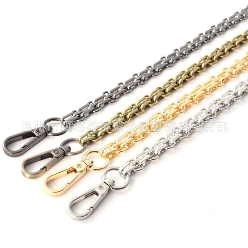 Bag Chain Strap Accessories Metal Chain Bag Strap Metal Strap Triple Row Embossed Watch Chain